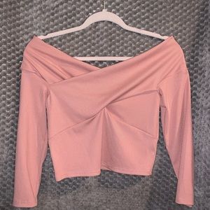 off the shoulder crop top